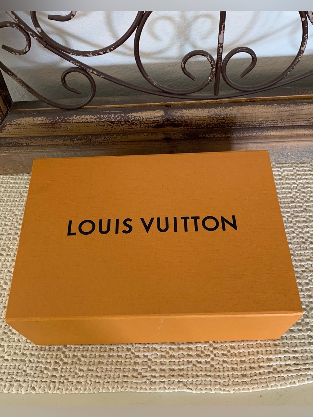 Authentic Louis Vuitton Orange Gift Box (empty) Medium Rectangle 12.25x8.5x4.75”